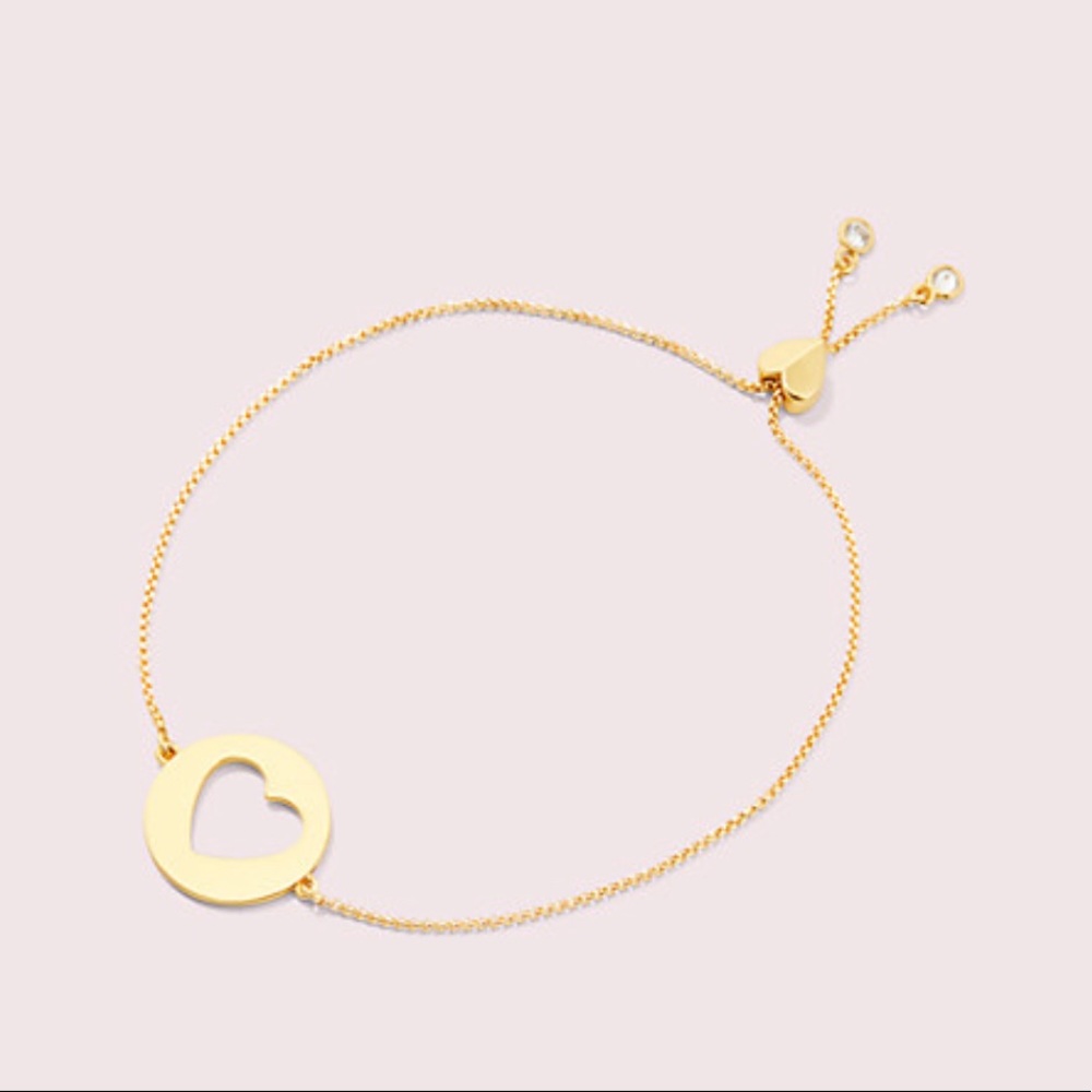 Kate Spade symbols heart slider bracelet